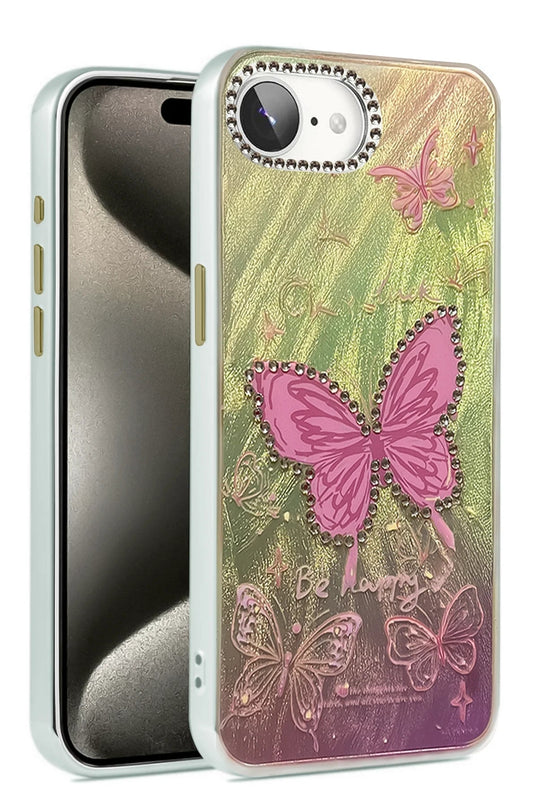 iPhone 16E Blade Aynalı Desenli Kapak Kılıf - Desen 5