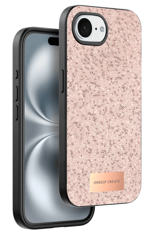 iPhone 16E Bright Simli Kapak Kılıf - Pembe