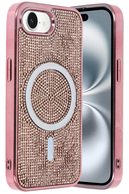 iPhone 16E Helen Magsafe Kapak Kılıf - Pembe