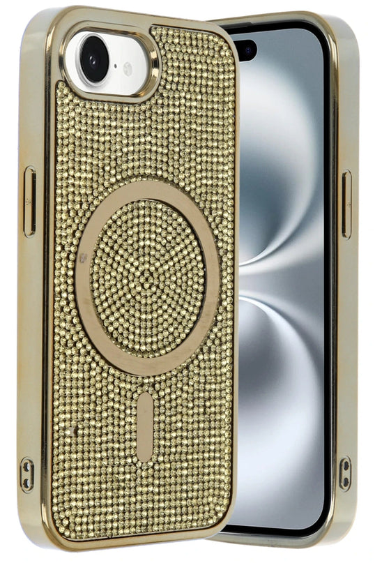 iPhone 16E Helen Magsafe Kapak Kılıf - Gold