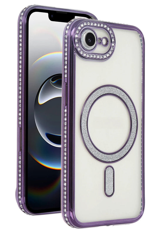 iPhone 16E Joke Simli Magneticsafe Kılıf - Derin Mor