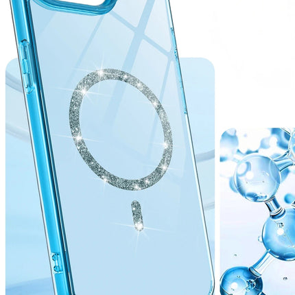 iPhone 16E Live Diamond Magsafe Kapak Kılıf - Sarı 5
