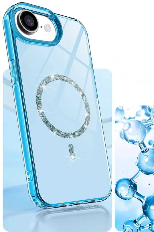iPhone 16E Live Diamond Magsafe Kapak Kılıf - Sarı 5