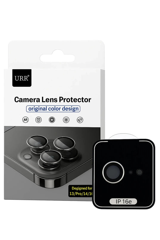 iPhone 16E Origin 20in1 Metal Kamera Lens Koruyucu - Gümüş