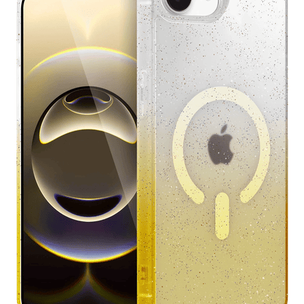 iPhone 16E Pummel Shiny Magsafe Kapak Kılıf - Gold