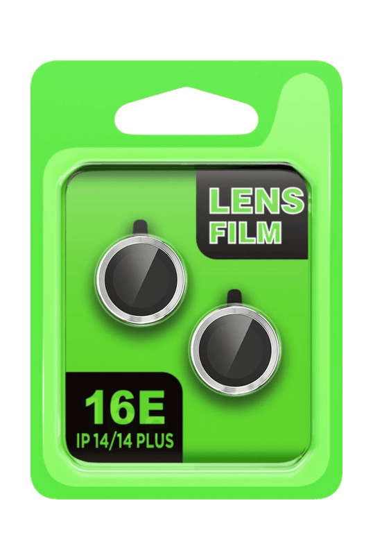 iPhone 16E Raze Metal Kamera Lens - Gümüş