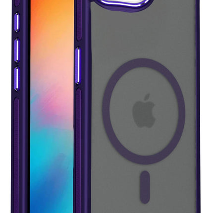 iPhone 16E Winner Magsafe Kapak Kılıf - Derin Mor 4