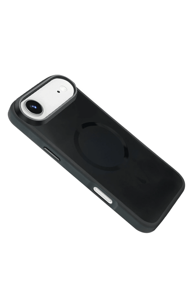 iPhone 17 Air IRIS Matte Pure Glass Magsafe Kapak Kılıf - Siyah 4