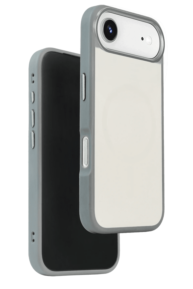 iPhone 17 Air IRIS Matte Pure Glass Magsafe Kapak Kılıf - Titan Gri