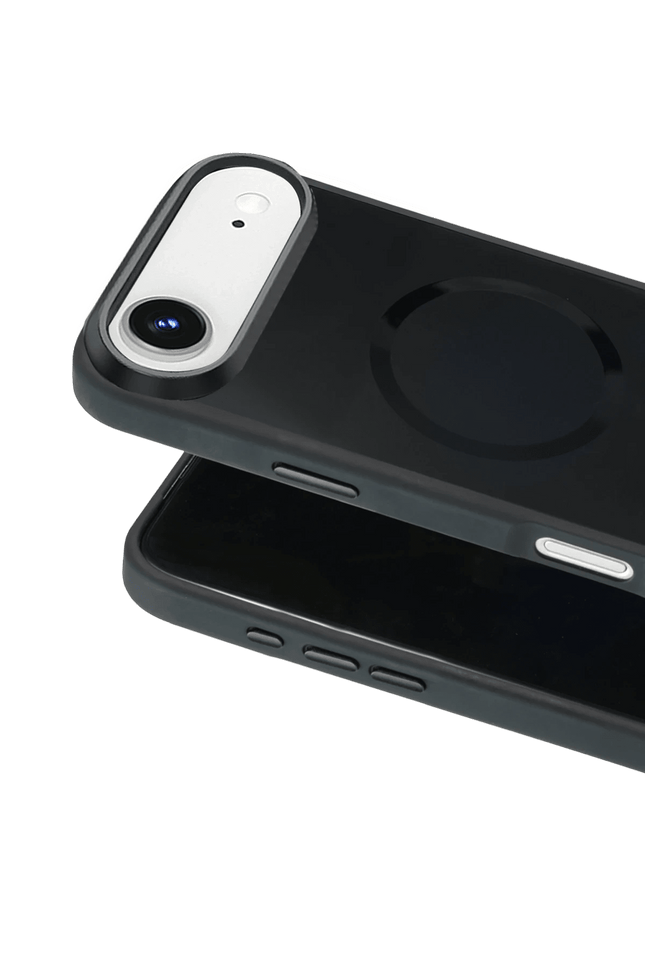 iPhone 17 Air IRIS Matte Pure Glass Magsafe Kapak Kılıf - Siyah 2