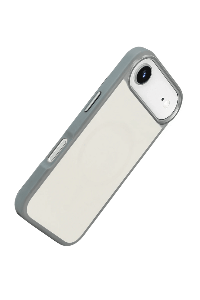 iPhone 17 Air IRIS Matte Pure Glass Magsafe Kapak Kılıf - Titan Gri 4