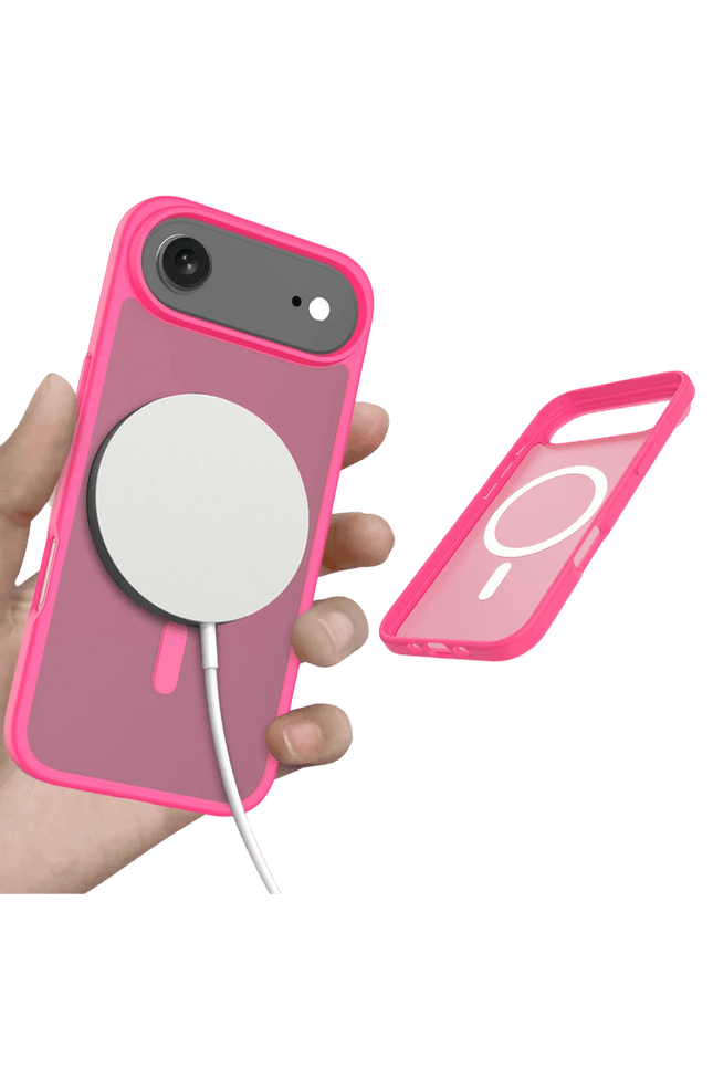 iPhone 17 Air Jota Magsafe Kapak Kılıf - Rose 4