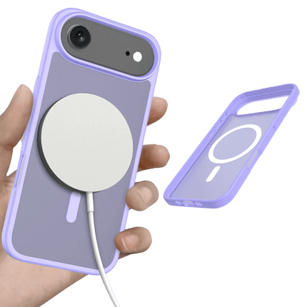 iPhone 17 Air Jota Magsafe Kapak Kılıf - Lila 4