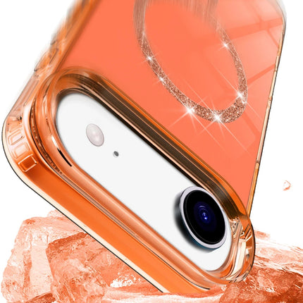 iPhone 17 Air Live Diamond Magsafe Kapak Kılıf - Mavi 4