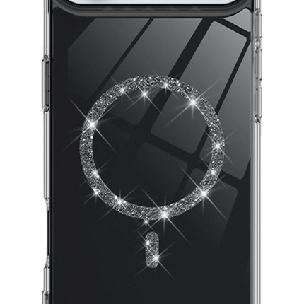 iPhone 17 Air Live Diamond Magsafe Kapak Kılıf - Siyah 2