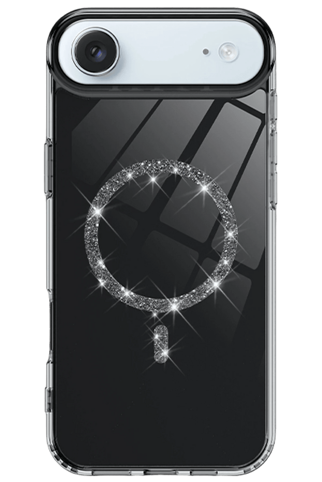 iPhone 17 Air Live Diamond Magsafe Kapak Kılıf - Siyah 2