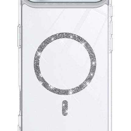 iPhone 17 Air Live Diamond Magsafe Kapak Kılıf - Şeffaf 2