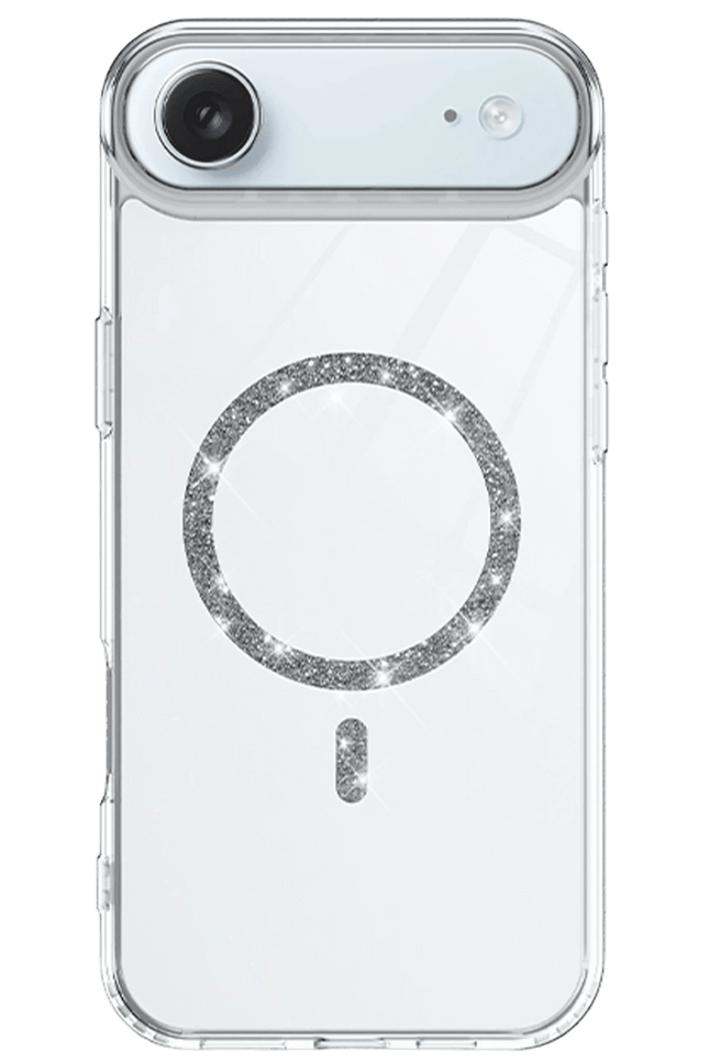 iPhone 17 Air Live Diamond Magsafe Kapak Kılıf - Şeffaf 2