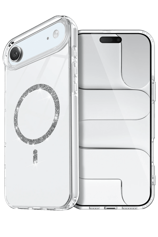 iPhone 17 Air Live Diamond Magsafe Kapak Kılıf - Şeffaf