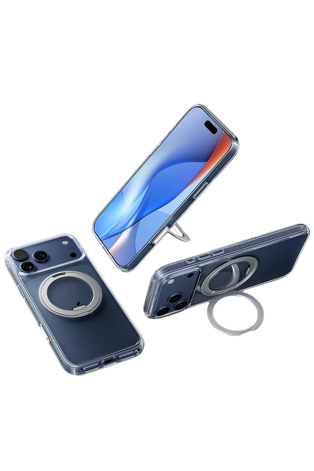 iPhone 17 Air O Stand R Fitness Serisi Magsafe Kılıf - Şeffaf 3