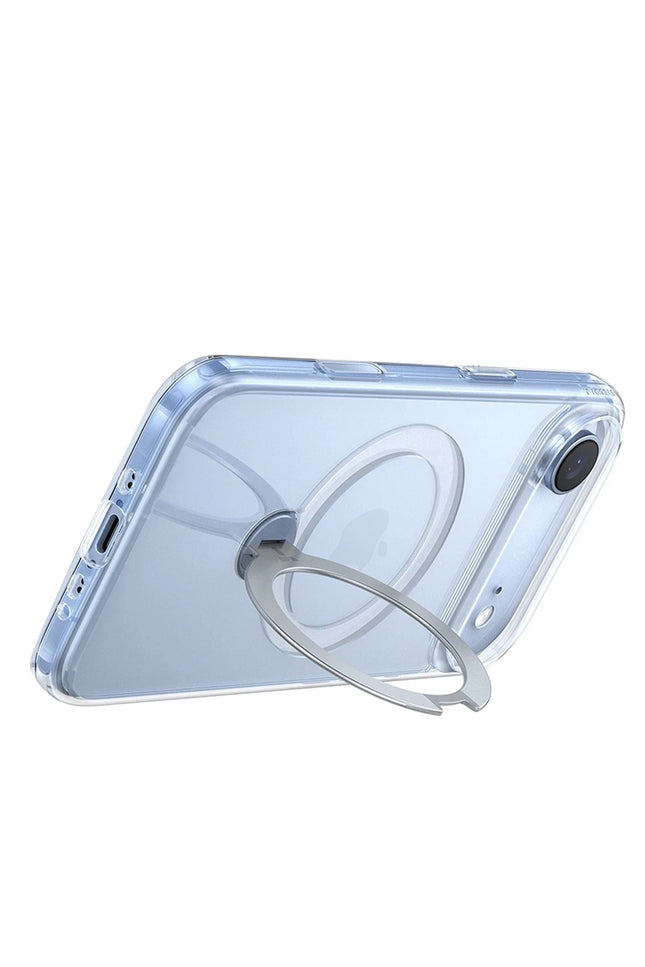 iPhone 17 Air O Stand Spin Serisi Magsafe Kılıf - Şeffaf 3