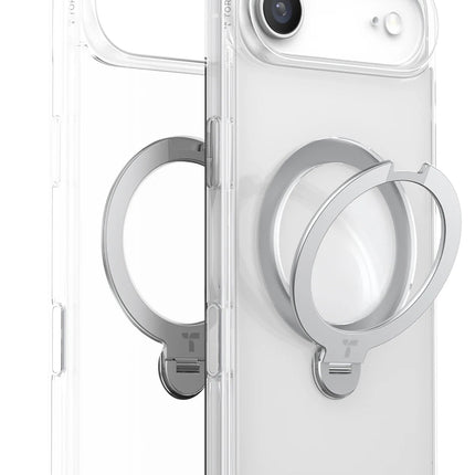 iPhone 17 Air O Stand Spin Serisi Magsafe Kılıf - Şeffaf 2