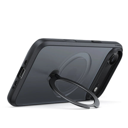 iPhone 17 Air O Stand Spin Serisi Magsafe Kılıf - Siyah 3