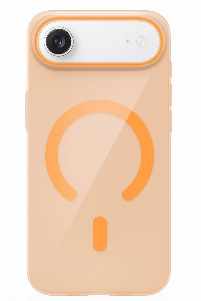 iPhone 17 Air PC Blank Magsafe Kapak Kılıf - Turuncu