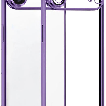 iPhone 17 Air Razer Lensli Silikon Kılıf - Mor