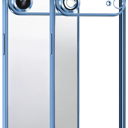 iPhone 17 Air Razer Lensli Silikon Kılıf - Açık Mavi