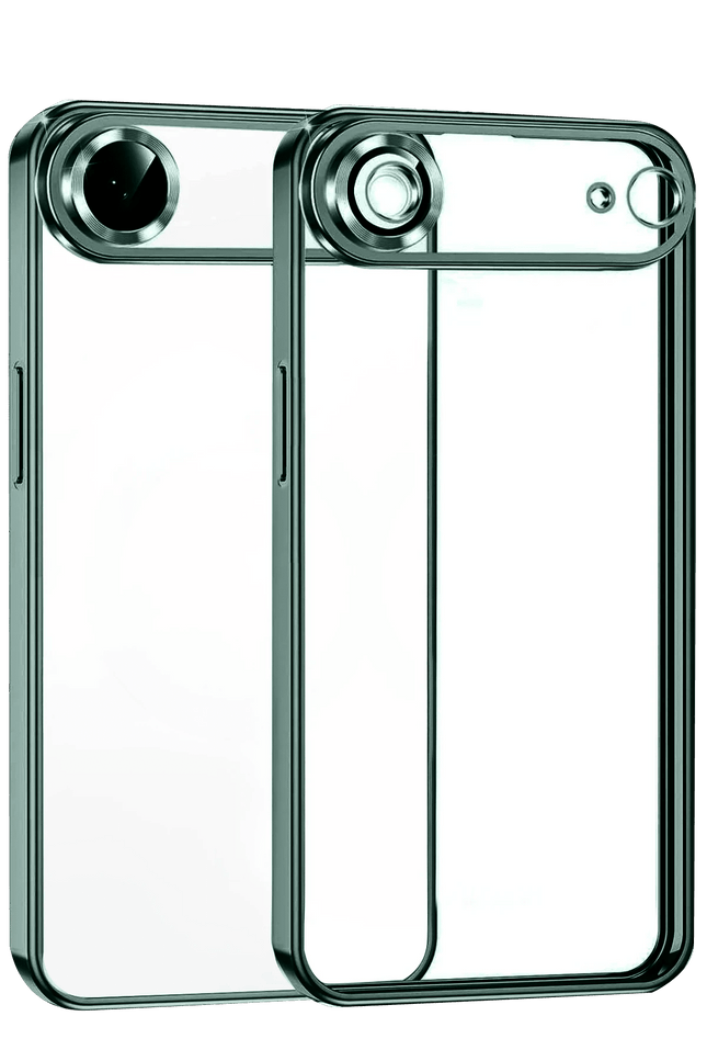 iPhone 17 Air Razer Lensli Silikon Kılıf - Yeşil