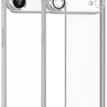 iPhone 17 Air Razer Lensli Silikon Kılıf - Gümüş