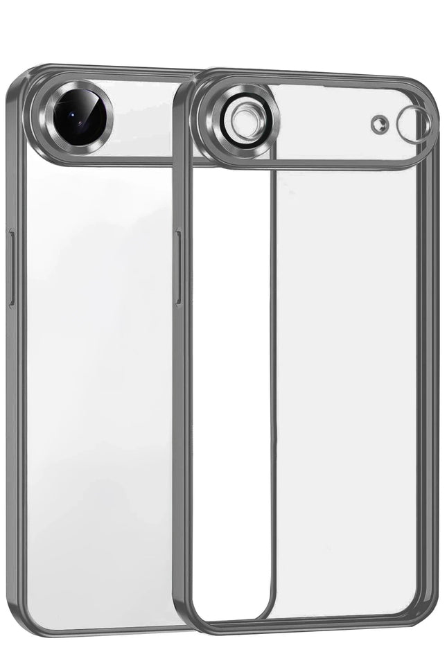 iPhone 17 Air Razer Lensli Silikon Kılıf - Titan Gri