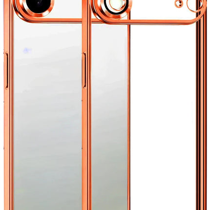 iPhone 17 Air Razer Lensli Silikon Kılıf - Turuncu