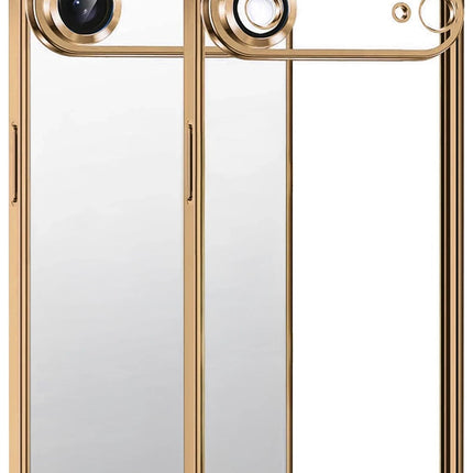 iPhone 17 Air Razer Lensli Silikon Kılıf - Çöl Titanyum