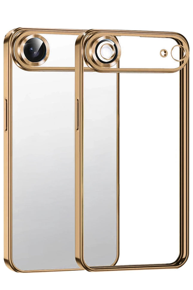 iPhone 17 Air Razer Lensli Silikon Kılıf - Çöl Titanyum