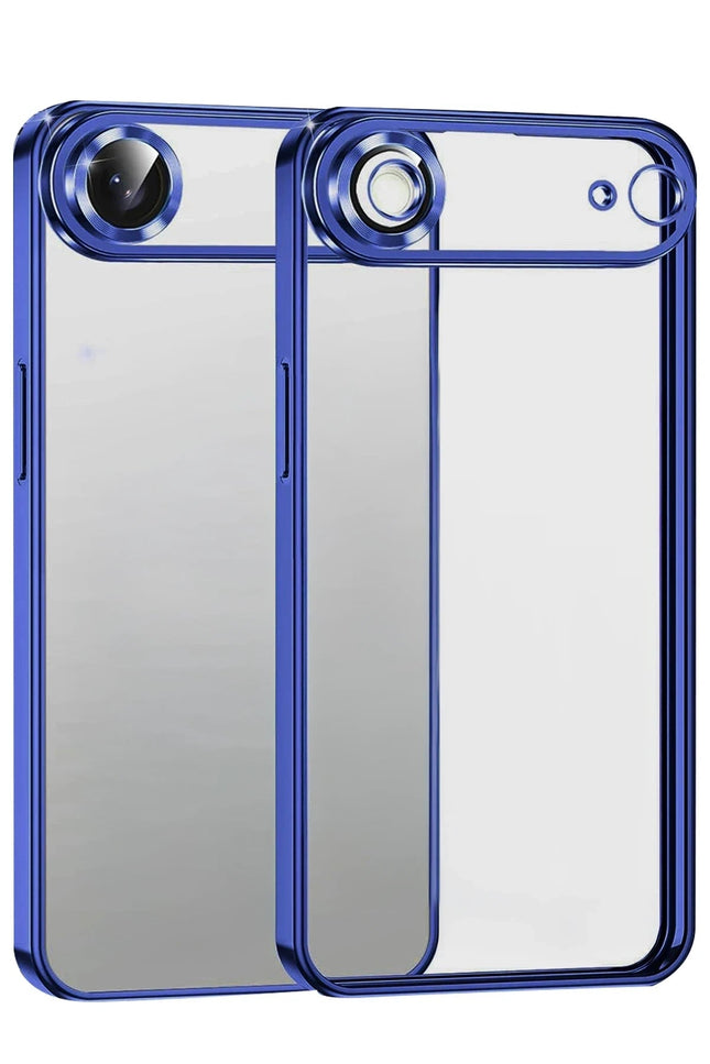 iPhone 17 Air Razer Lensli Silikon Kılıf - Lacivert