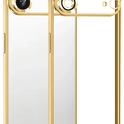 iPhone 17 Air Razer Lensli Silikon Kılıf - Gold