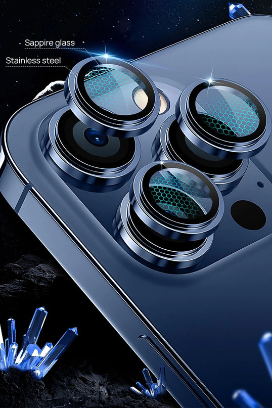 iPhone 17 Air Sapphire PVDSS Kamera Lens Koruyucu - Siyah 5
