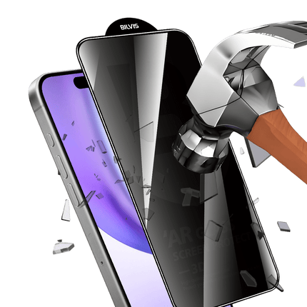 iPhone 17 Bilvis 5D Privacy Diamond Hayalet Cam Ekran Koruyucu 3