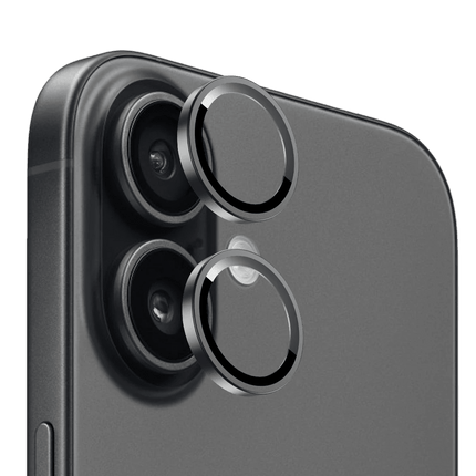 iPhone 17 Bright PVD Metal Kamera Lens - Siyah