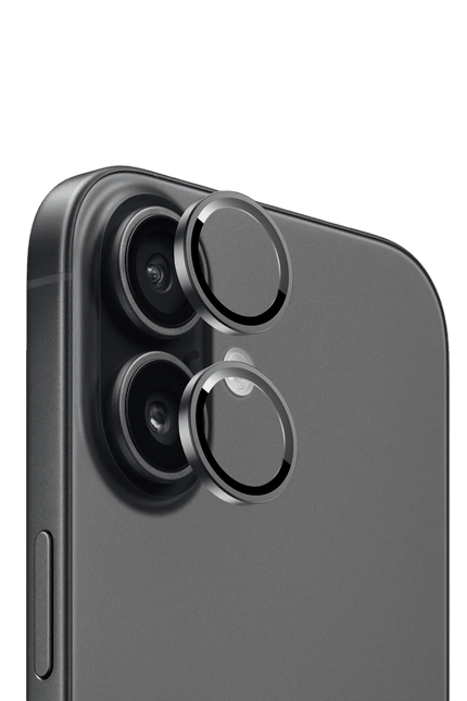 iPhone 17 Bright PVD Metal Kamera Lens - Siyah