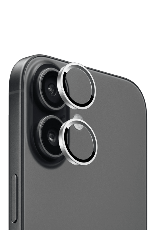 iPhone 17 Bright PVD Metal Kamera Lens - Gümüş