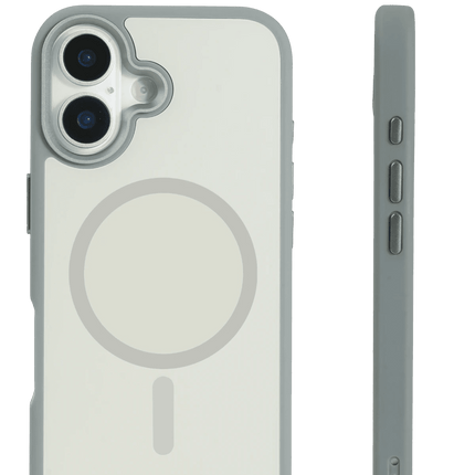 iPhone 17 IRIS Matte Pure Glass Magsafe Kapak Kılıf - Titan Gri 6