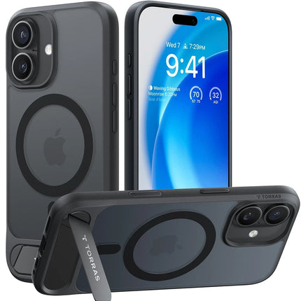iPhone 17 P Stand Serisi Magsafe Kılıf - Siyah