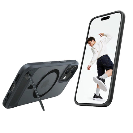 iPhone 17 P Stand Serisi Magsafe Kılıf - Siyah 3