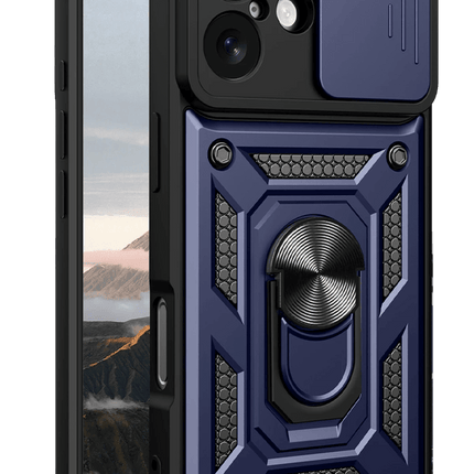 iPhone 17 Pars Lens Yüzüklü Silikon Kılıf - Lacivert 2
