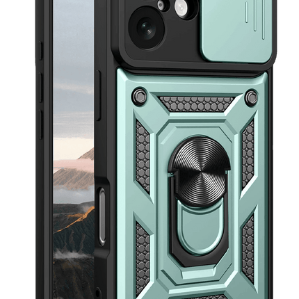 iPhone 17 Pars Lens Yüzüklü Silikon Kılıf - Yeşil 2