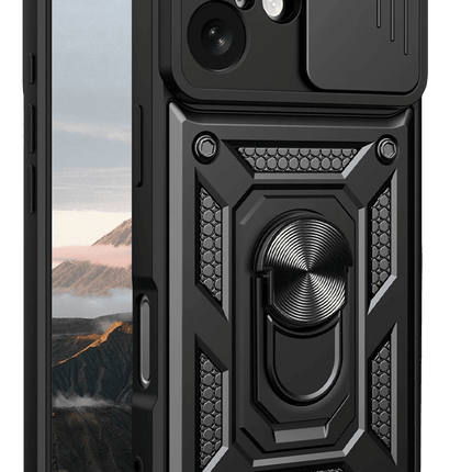 iPhone 17 Pars Lens Yüzüklü Silikon Kılıf - Siyah 2
