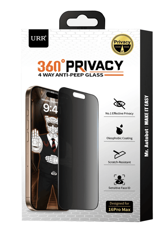 iPhone 17 Pro 4 Way Anti Spy 360 Privacy Cam Ekran Koruyucu